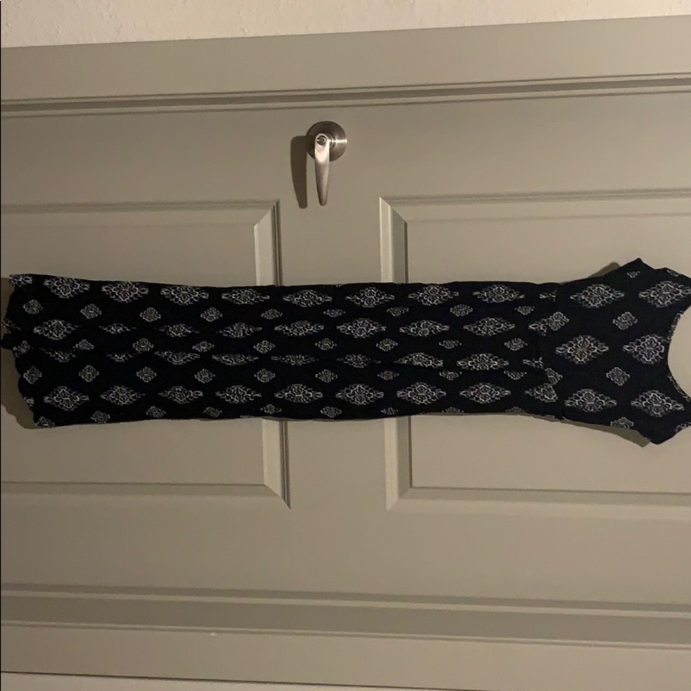 Black and white maxi dress